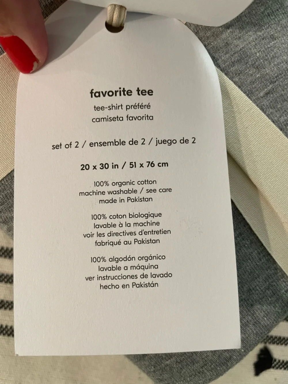 West Elm 100% organic